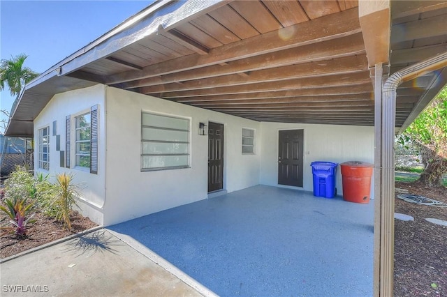 exterior space with a patio area