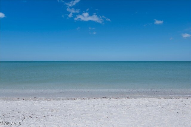 water view with a view of the beach