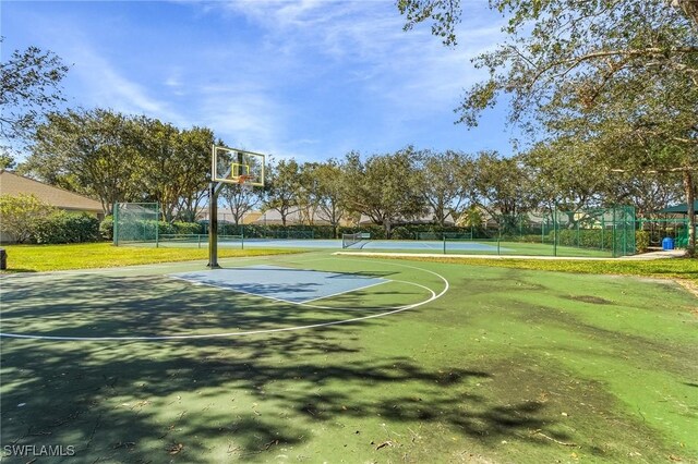 view of basketball court