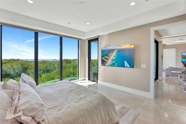 bedroom featuring multiple windows