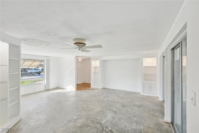 spare room featuring ceiling fan