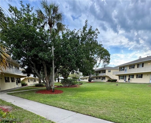 surrounding community featuring a lawn