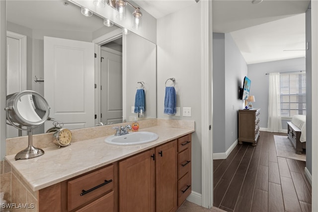 bathroom featuring vanity