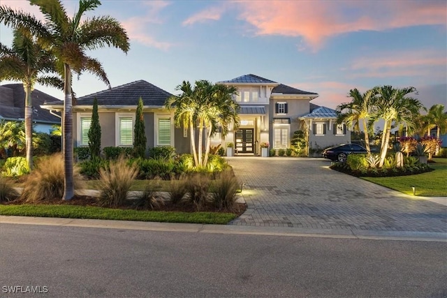 view of front of home with french doors