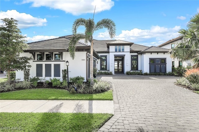 view of front of home featuring french doors