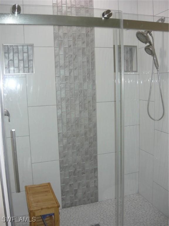 bathroom with walk in shower