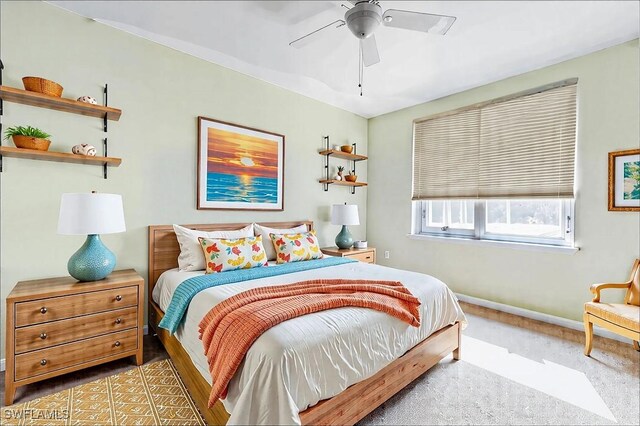2320 Palo Duro Blvd, North Fort Myers, FL 33917 - bedroom featuring baseboards and a ceiling fan