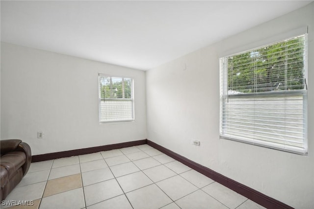 view of tiled empty room