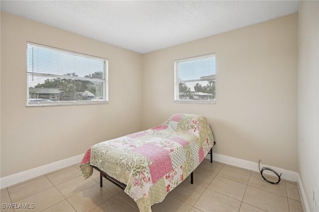 view of tiled bedroom