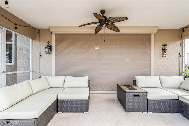 view of patio / terrace with an outdoor hangout area