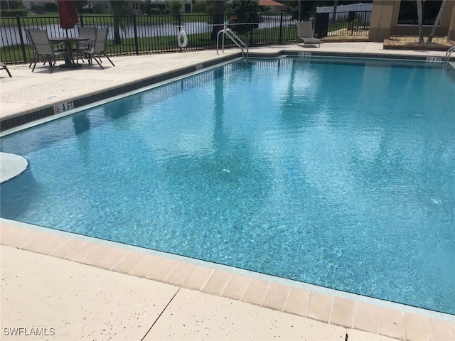 view of pool with a patio