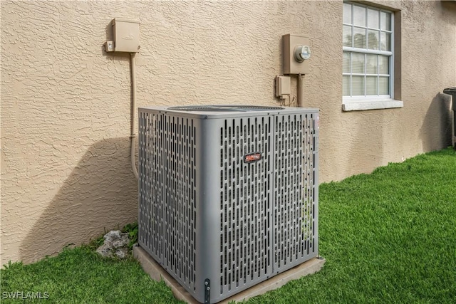 exterior details featuring central air condition unit