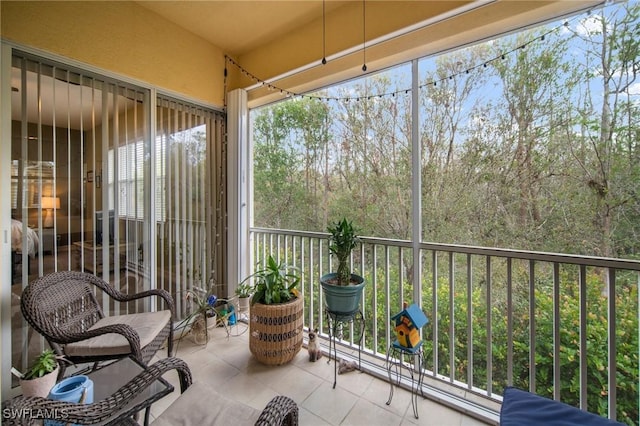 view of sunroom