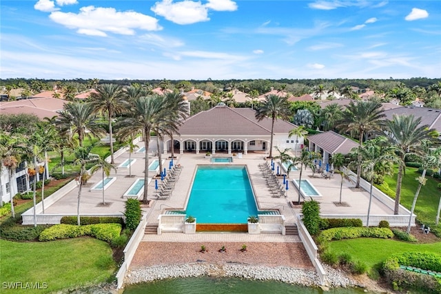 view of pool with a patio area