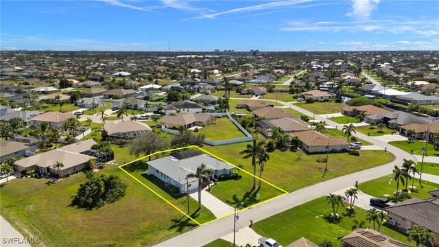 birds eye view of property featuring a residential view