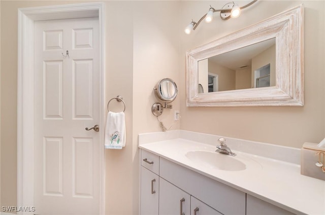 bathroom featuring vanity