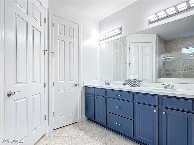 20462 Misty Woods Ct, Estero, FL 33928 - full bath with double vanity and tiled shower