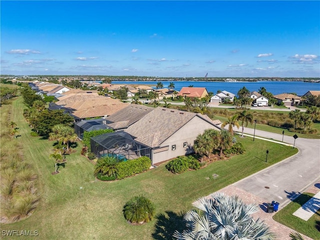 20462 Misty Woods Ct, Estero, FL 33928 - aerial view of residential area featuring a large body of water