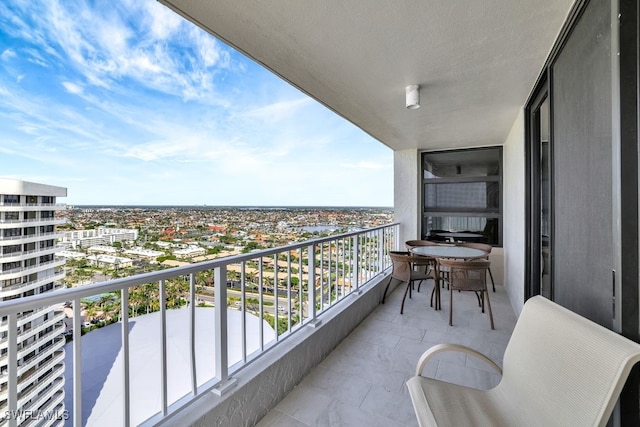 view of balcony