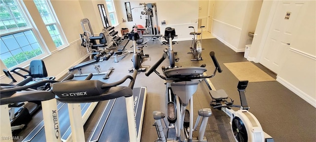 view of exercise room