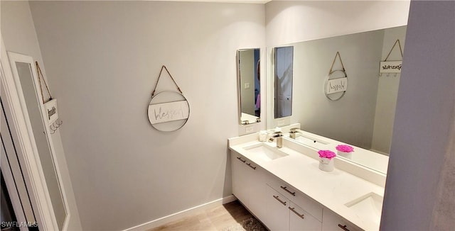 bathroom with vanity