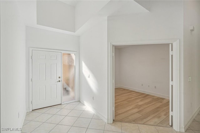 view of tiled entryway