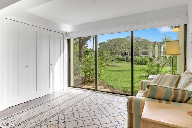 view of sunroom / solarium