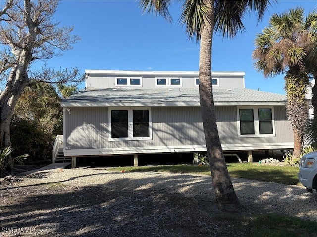 view of rear view of property