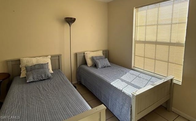 view of tiled bedroom