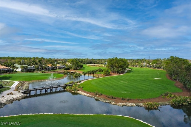 view of home's community featuring a water view