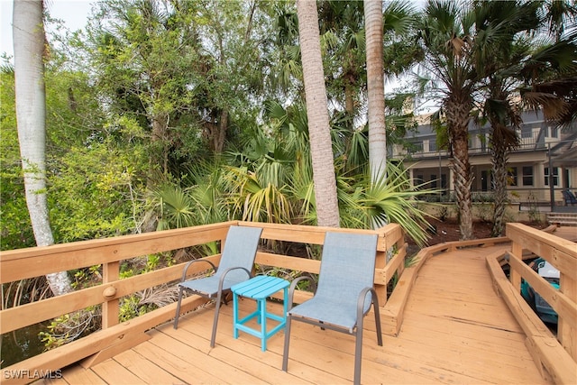 12261 Hammock Creek Way, Fort Myers, FL 33905 - view of wooden deck