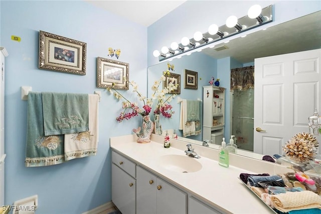 bathroom with vanity