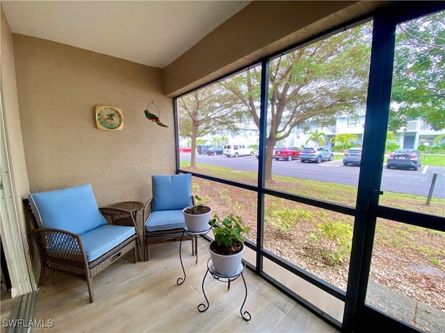 view of sunroom / solarium