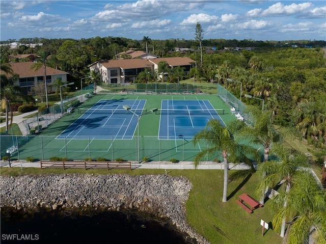 view of tennis court