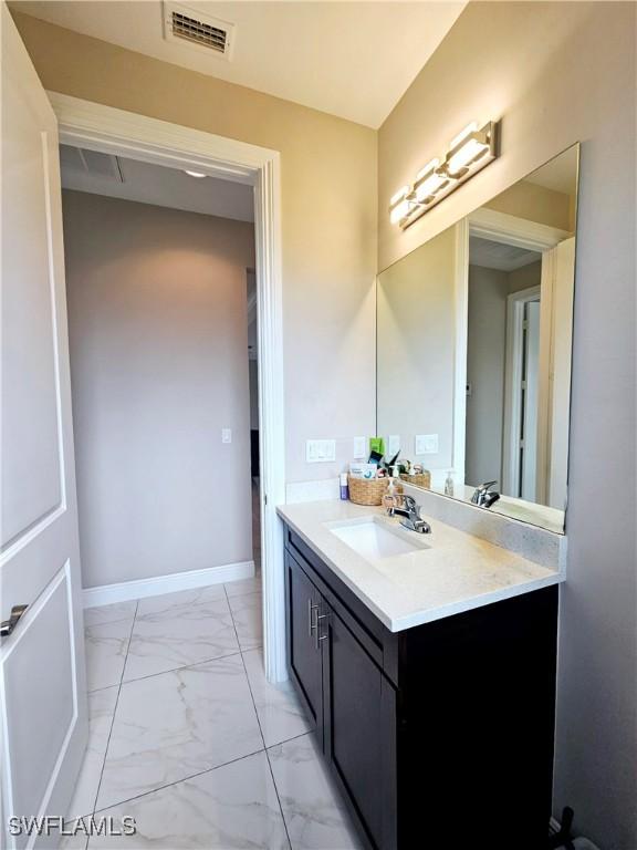 bathroom featuring vanity