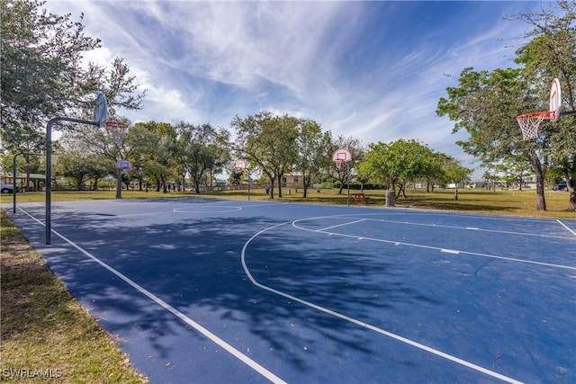 view of sport court