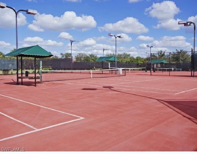 view of tennis court