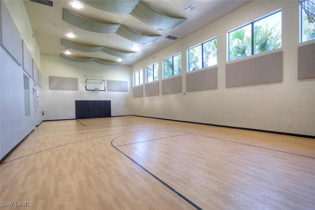 view of basketball court