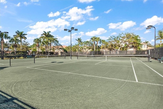 view of tennis court