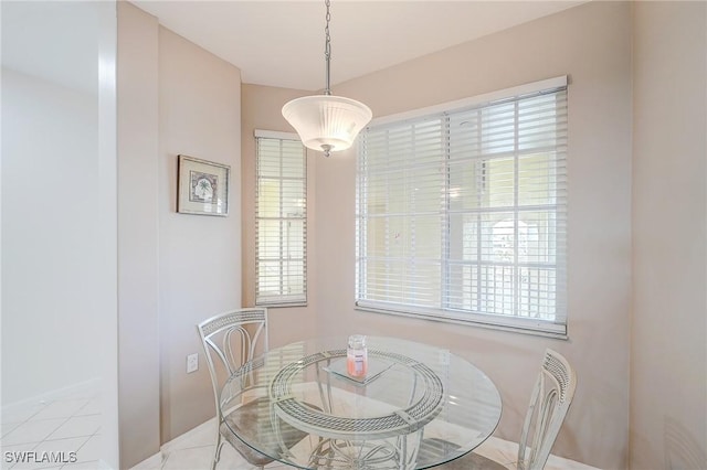 view of dining room