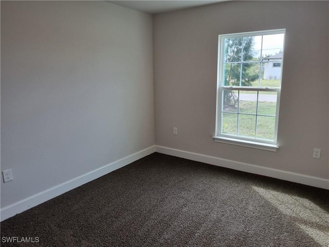 view of carpeted empty room