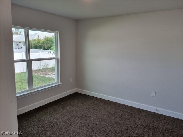 view of carpeted empty room