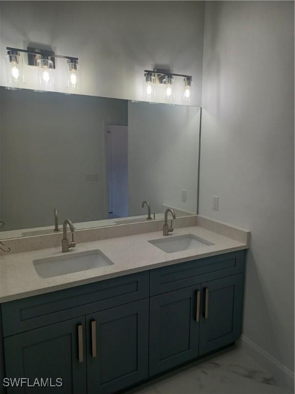 bathroom with vanity