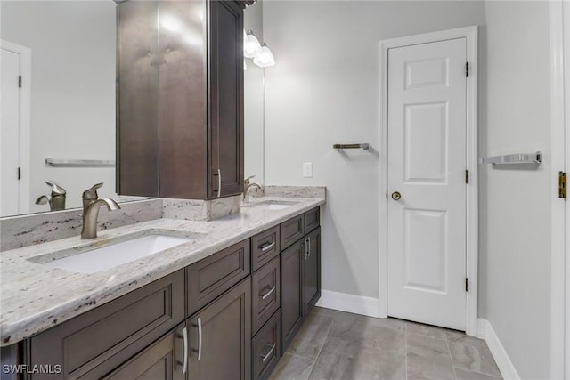 bathroom with vanity