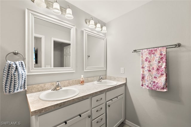 bathroom with vanity