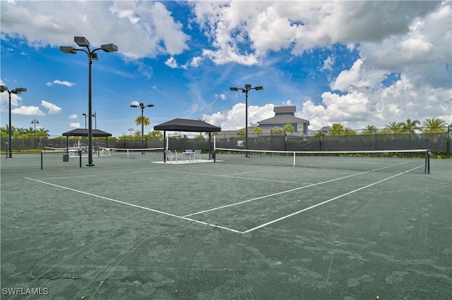 view of tennis court