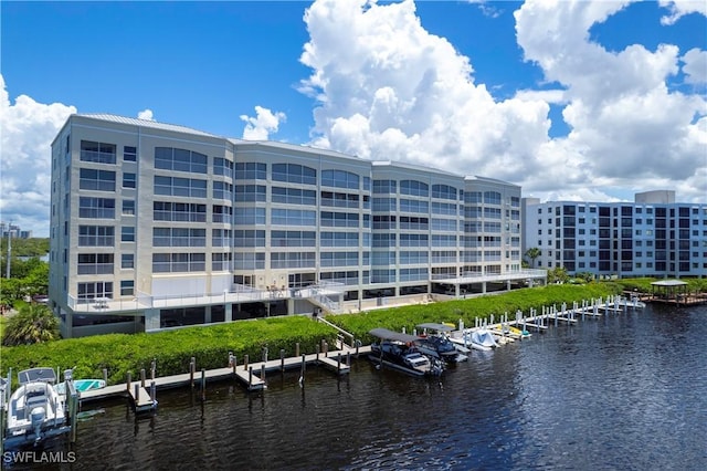 view of property featuring a water view