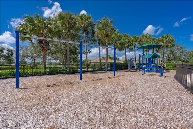 view of jungle gym