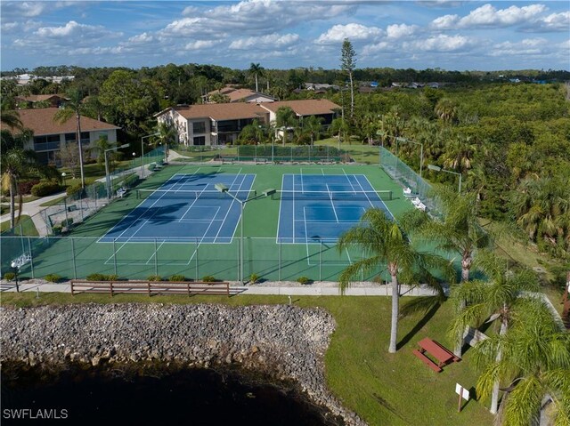 view of tennis court