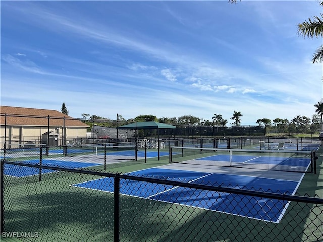 view of tennis court